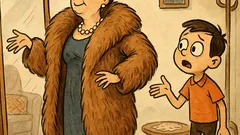 Banc: Bulă o întreabă pe mama