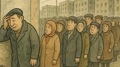 Banc: Pe vremea comuniștilor, coada era uriașă