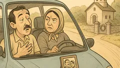 Banc: Un șofer îi spune soției...