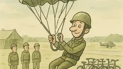 Banc: La concurs, Bulă sare cu parașuta