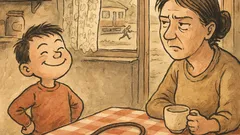 Banc: Mămico, azi am făcut o faptă bună!